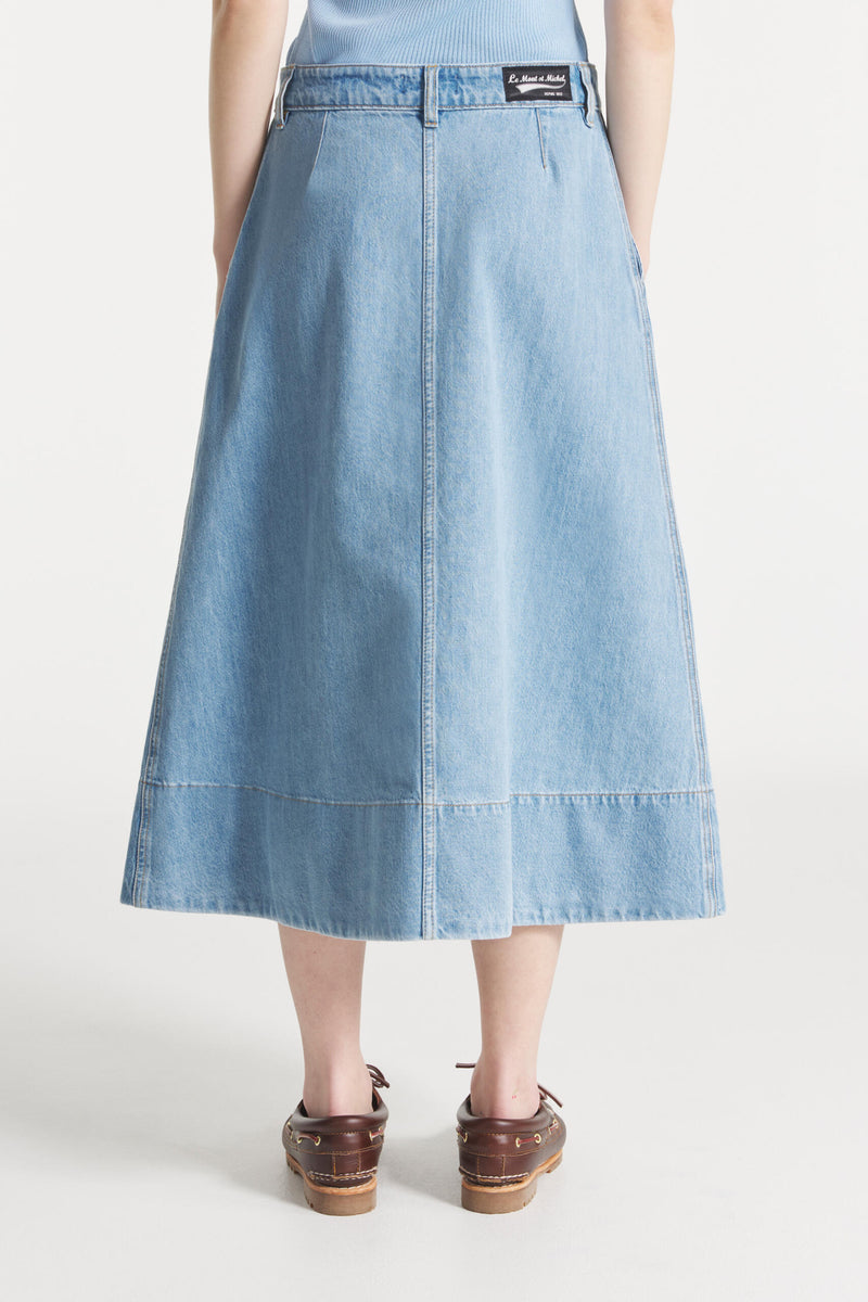 Le Mont Saint Michel Jabila Chambray Skirt – Erica Wilson