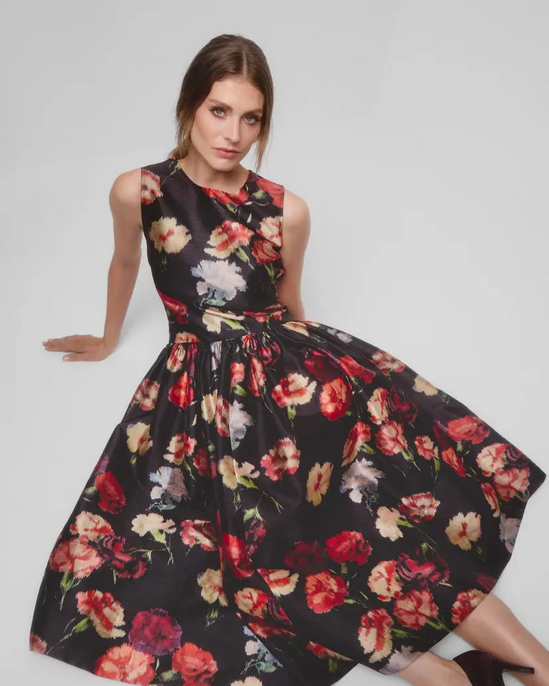 bytimo midi dress Taffeta Midi Dress in Soft Pastel