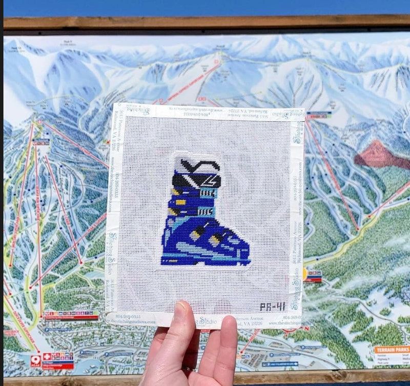 Pip Roo Needlepoint Ski Boot – Erica Wilson - Main Image