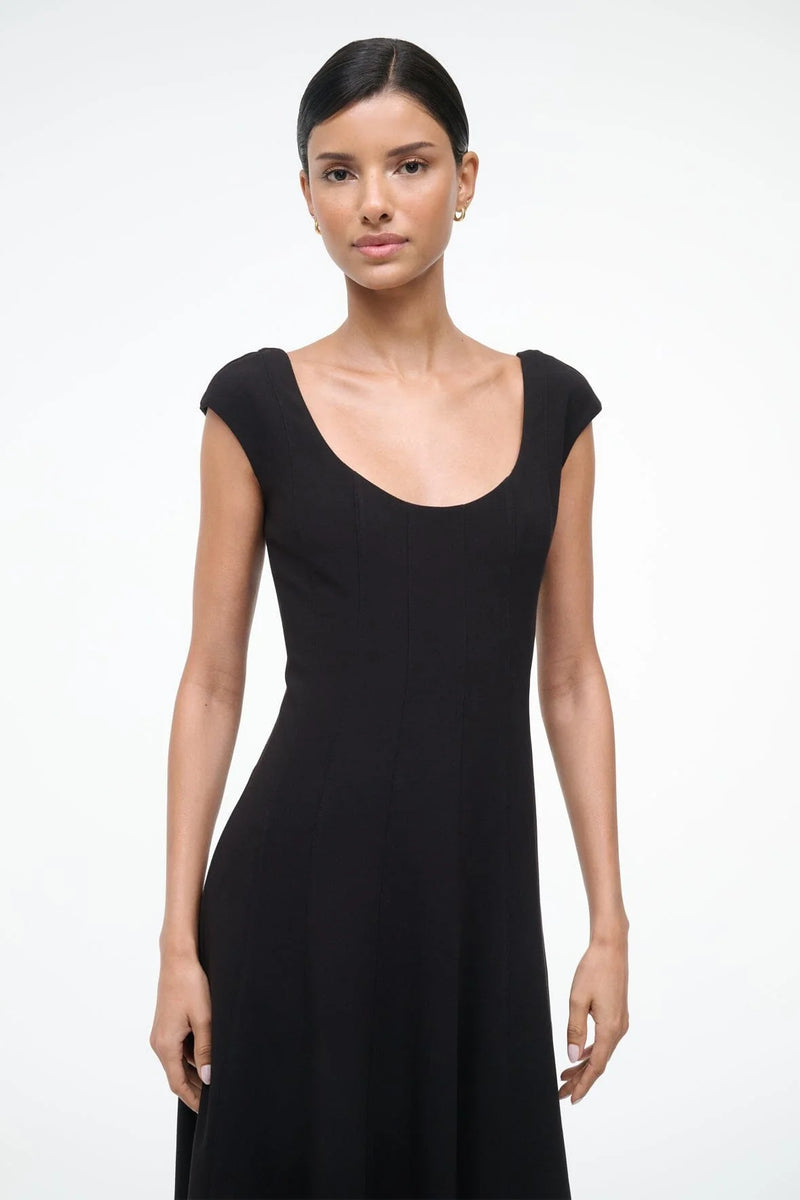 charlotte black dress charlotte tucked dress