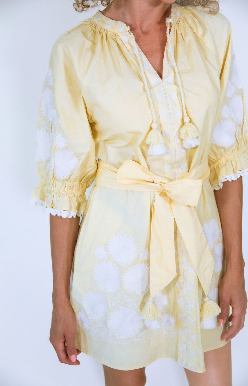Erica Wilson Petra Mini Dress Easton Off White / XS Erica Wilson Petra Mini Dress Easton Off White / XS