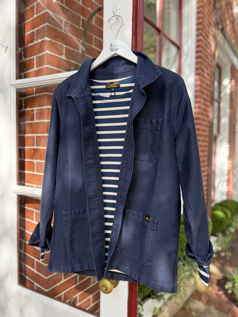 Chore Jacket Navy Saint Michel Jacket LE MONT ST MICHEL, WOOL WORK