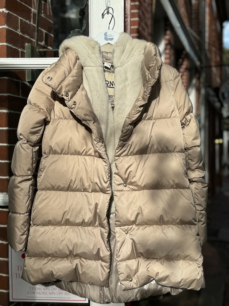 Herno Long Puffer with Faux Fur Liner/Hood – Erica Wilson