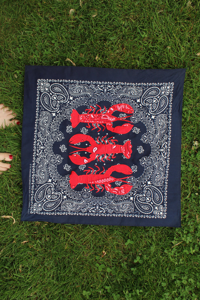 Stitched in the City Lobsters Bandana – Erica Wilson