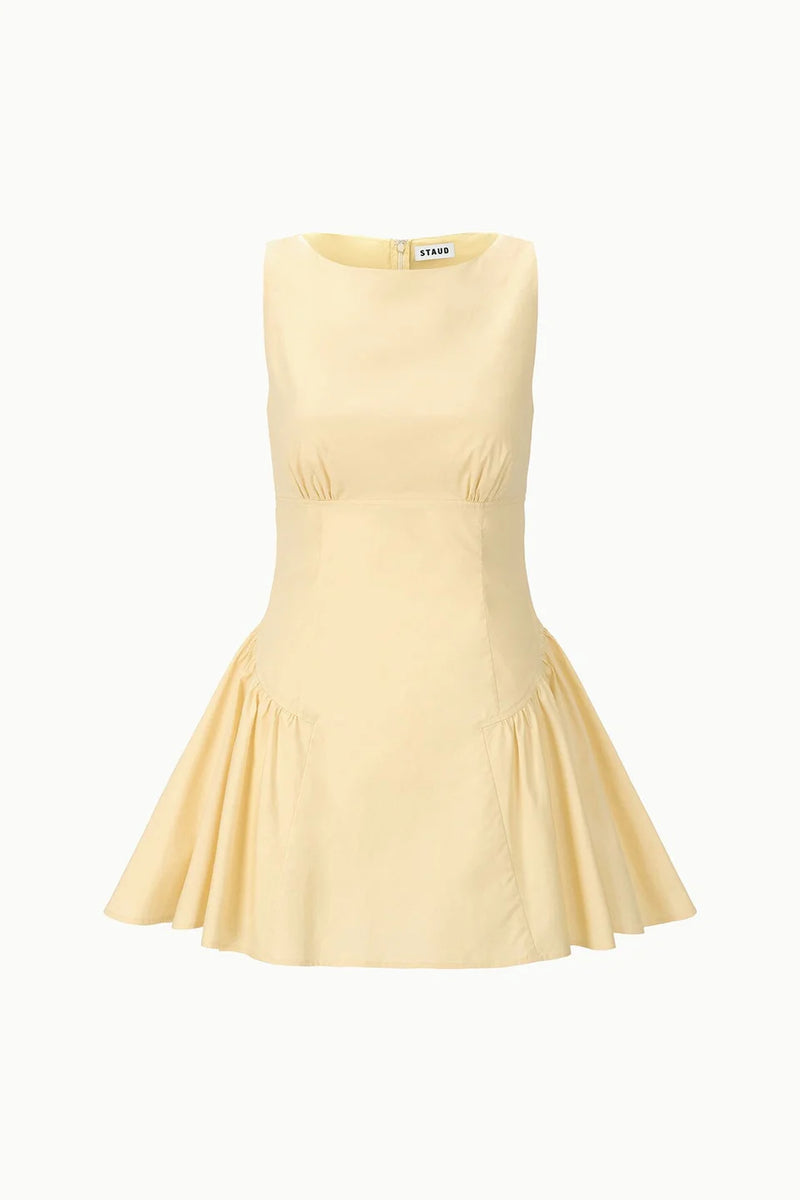 staud mini dress STAUD, Wylie in Cherry, Size 2 The Mini Wells Dress features a corset STAUD, Gwen Mini Dress in