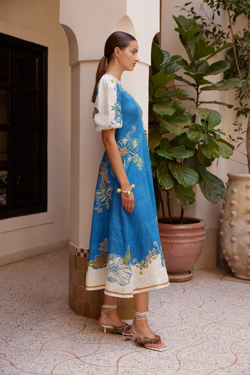 Alemais Luda Midi Dress Blue / US 8 Alemais Luda Midi Dress Blue / US 8