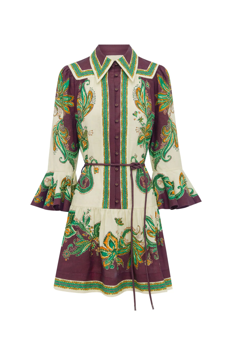 alemais dress long sleeve Alemais Long-Sleeve Mini Dress In Multicolor - 39% Off