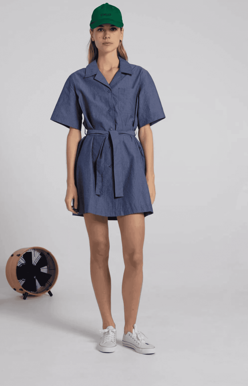 Le Mont St Michel Rimay Seersucker Dress – Erica Wilson