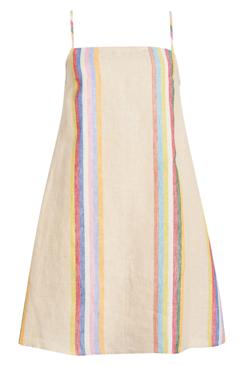 staud laura linen mini dress Laura Linen Mini Dress