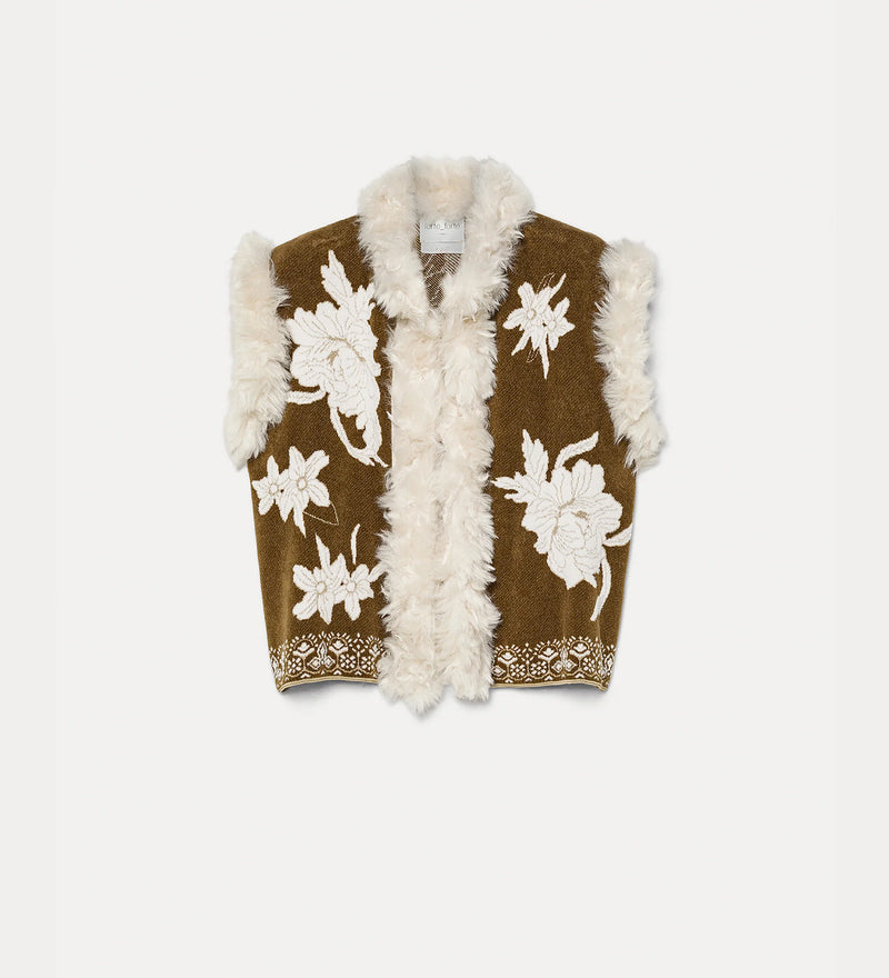 m*n様 frower frill vest フラワーフリルベスト Forte Forte 