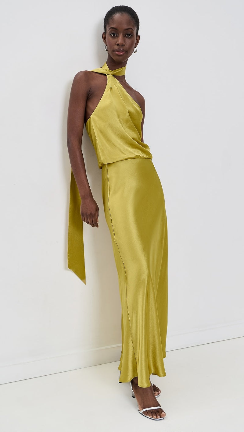 estelle dresses DRESS flattering foundation Estelle Ruched Maxi Dress -