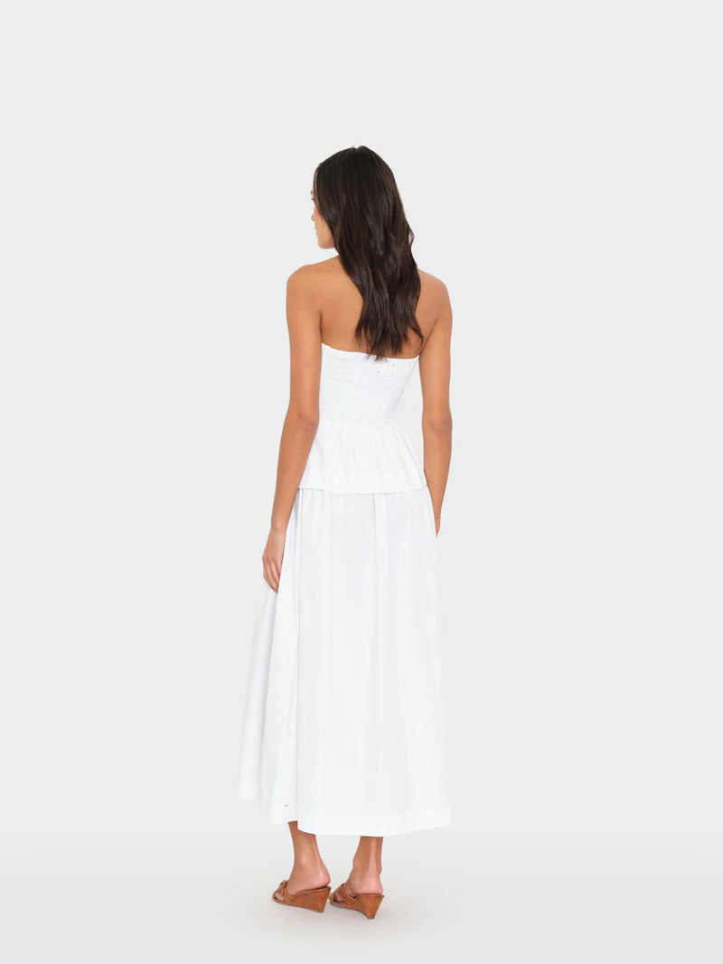 ciara ruched midi dress Xirena – Erica Wilson Elegant White Three-Piece Suit Stretchy 78/20/2 nylon color:antique white Size:1 - (US2-4)