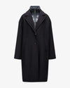 Manteco Wool Coat with Detachable Bib