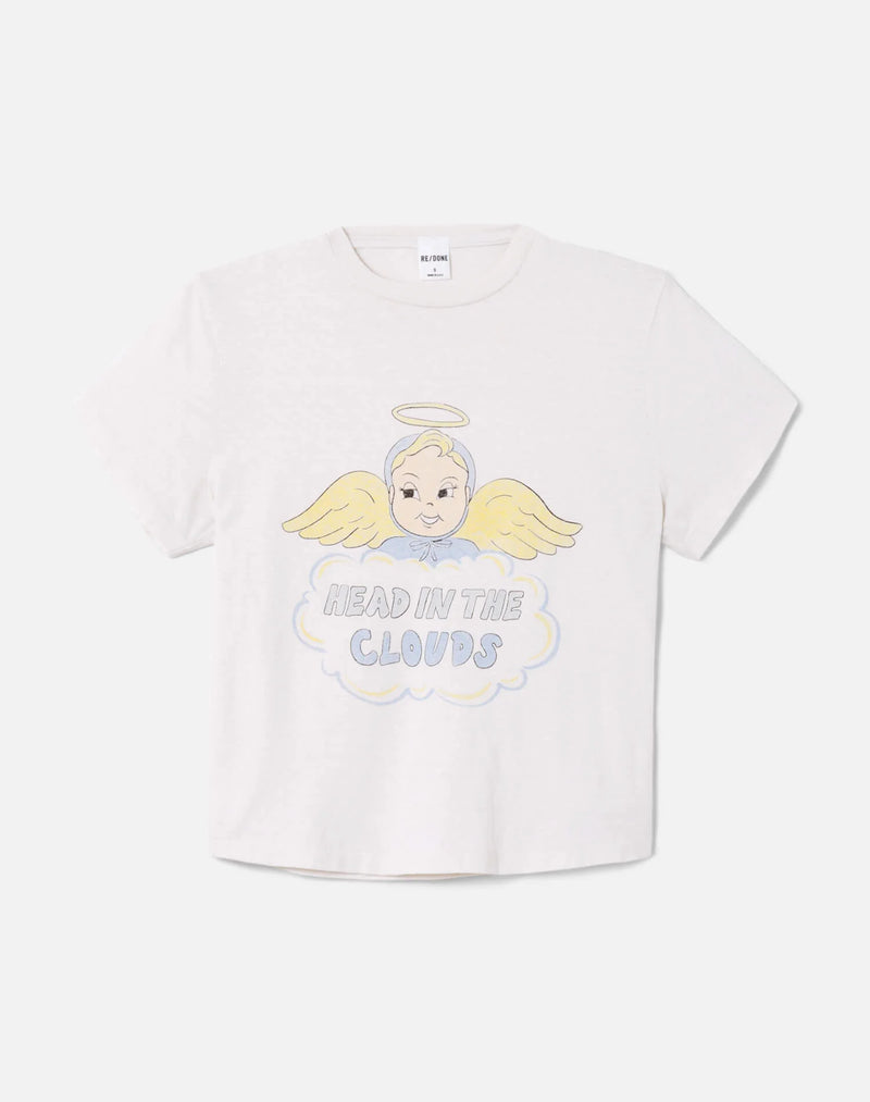 50s Boxy Tee Clouds
