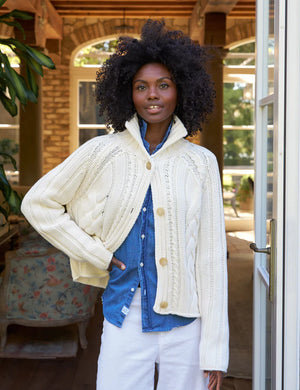 Mini Cotswolds Cable Cardigan