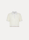 Cablé Lux Handmade Crochet Cropped Polo