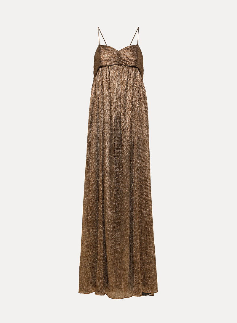 froisse' lame' dress