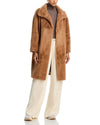 Faux Fur Knee Length Coat
