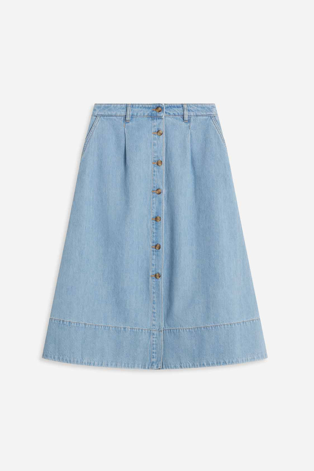 Le Mont Saint Michel Jabila Chambray Skirt – Erica Wilson