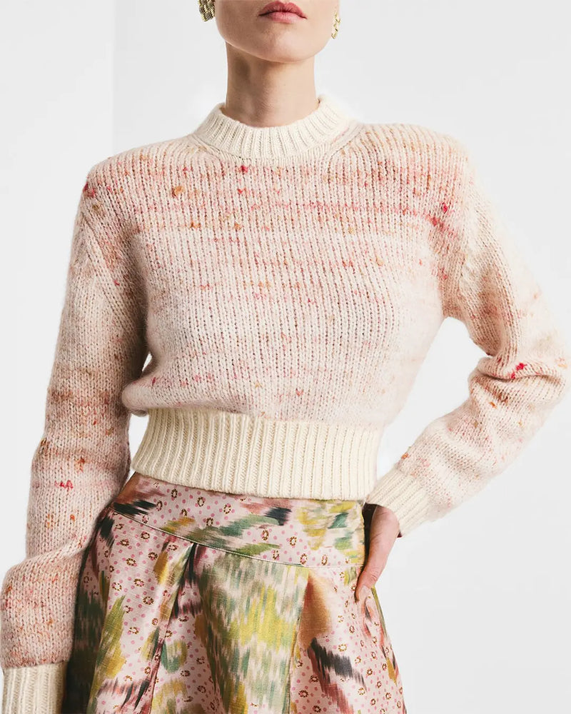 Melange Knit Sweater