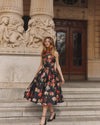 Taffeta Midi Dress
