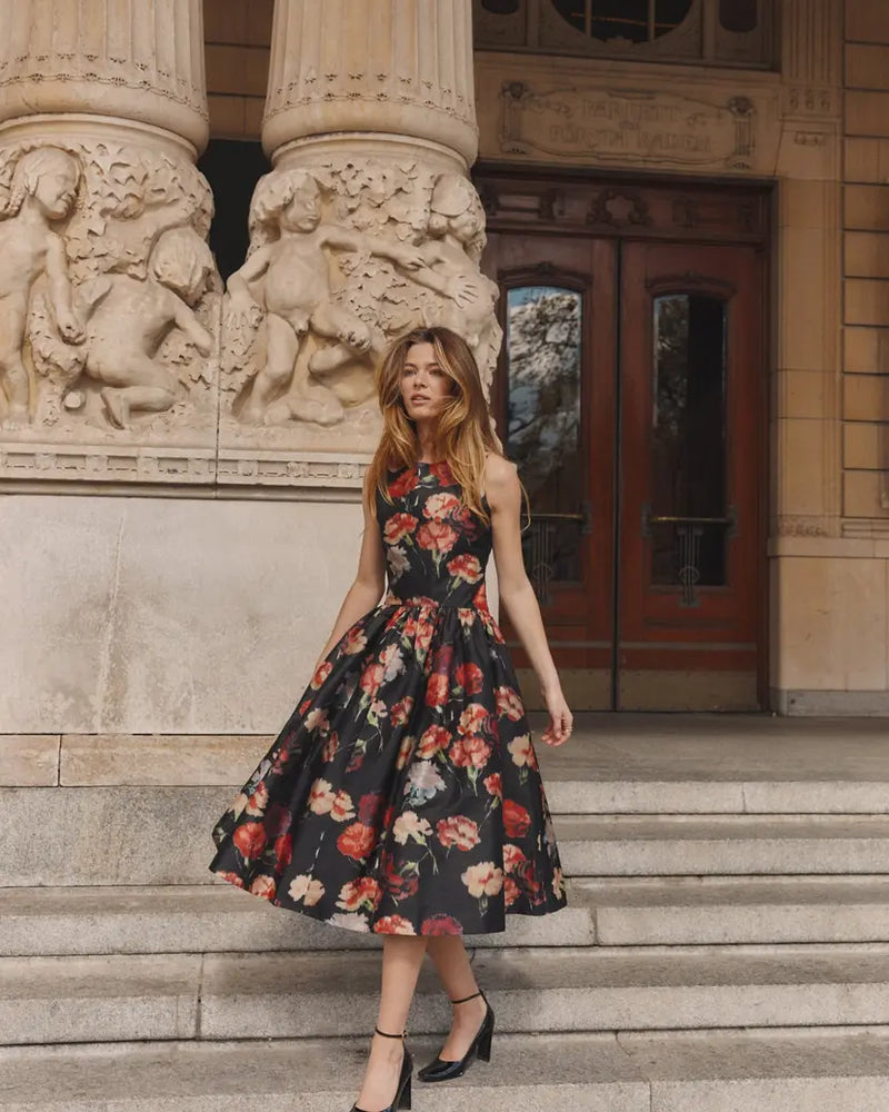 Bytimo Taffeta Midi Dress – Erica Wilson Bytimo Taffeta Midi Dress – Erica Wilson