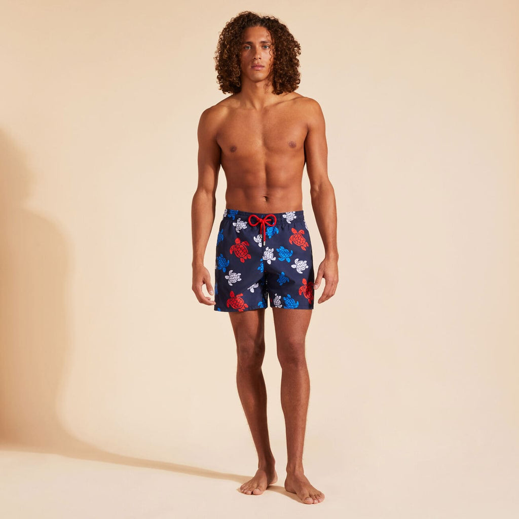 Men Swim Trunks Multicolor Turtles