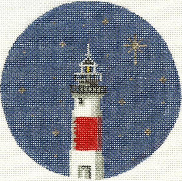 Sankaty Lighthouse Night Ornament