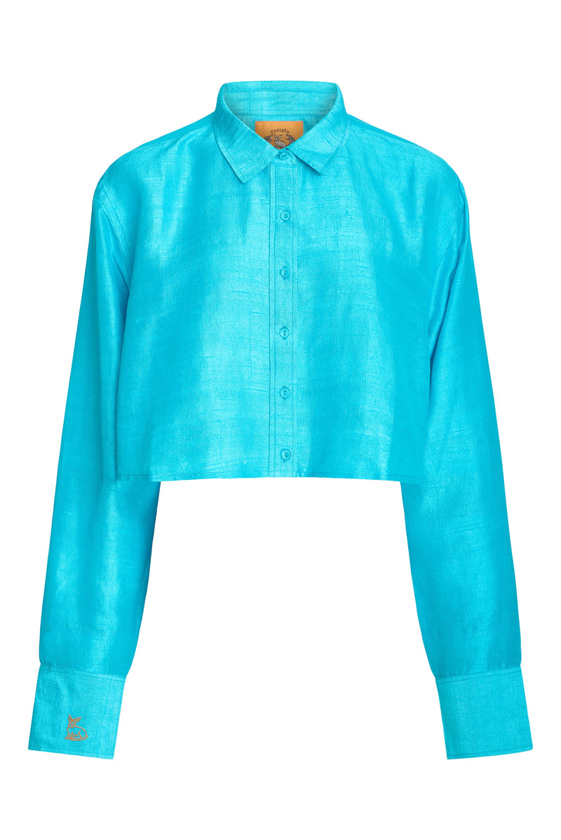 Cropped Classic Button Down