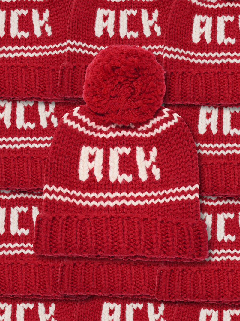 Hand Knit Merino Pom-Pom Hat