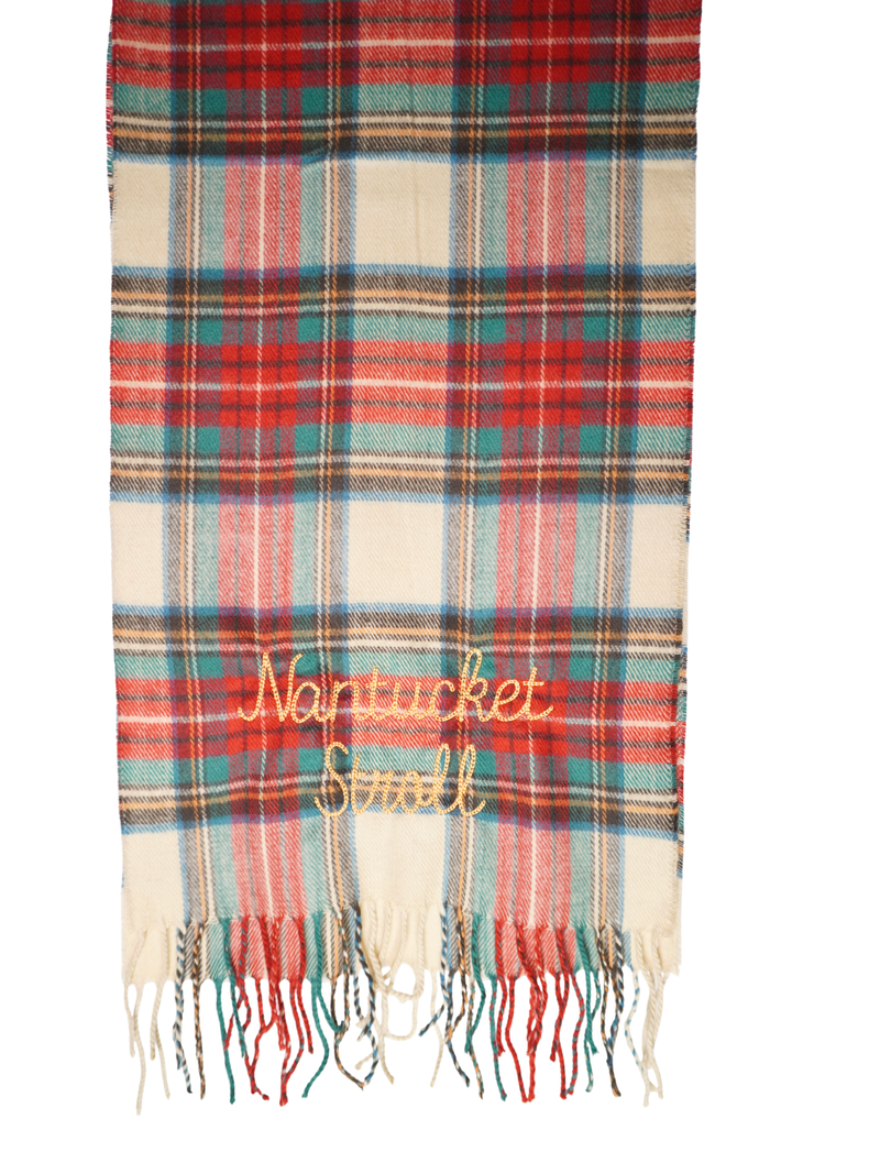 Nantucket Stroll Tartan Plaid Scarf
