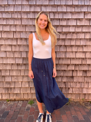 Linen Long Skirt
