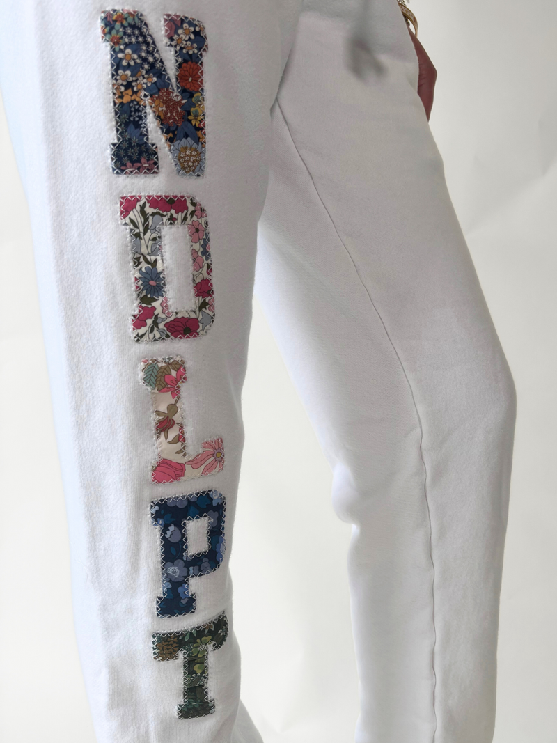 Needlepoint "NDLPT" Sweatpants