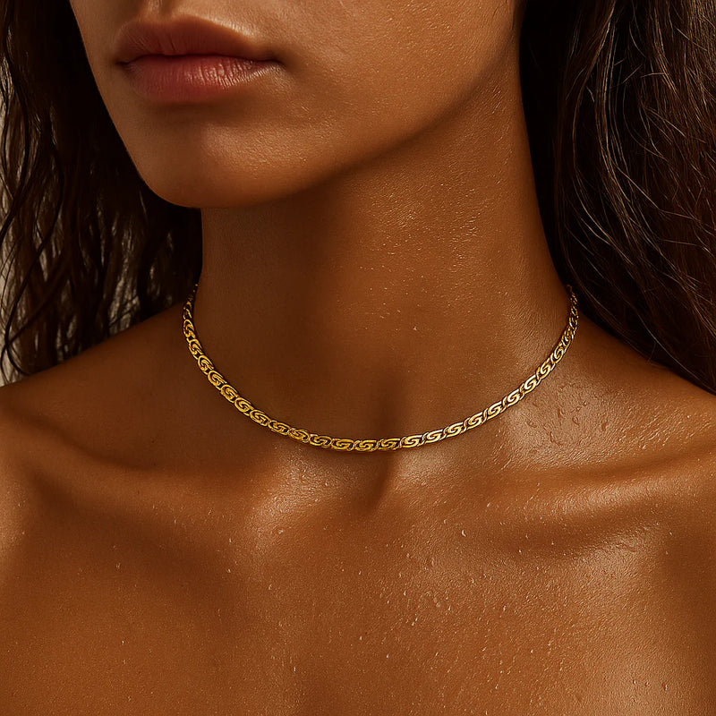Ornella Snail Shell Chain Choker