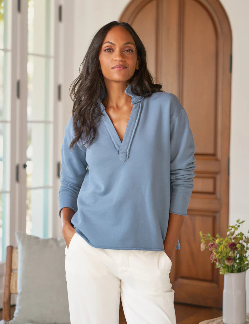 Patrick Popover Henley Triple Fleece