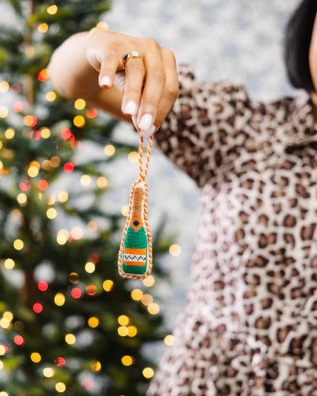 Champagne Finished Needlepoint Ornament