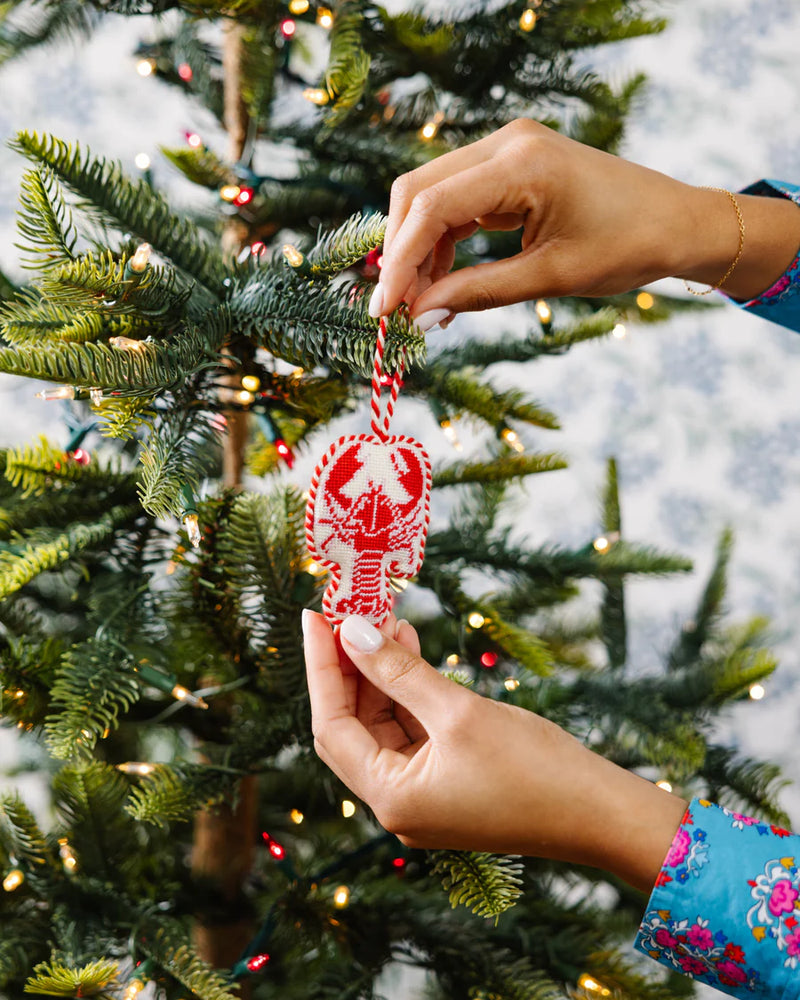 Lobster Finished Needlepoint Ornament