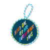 Overthink Finished Needlepoint Ornament