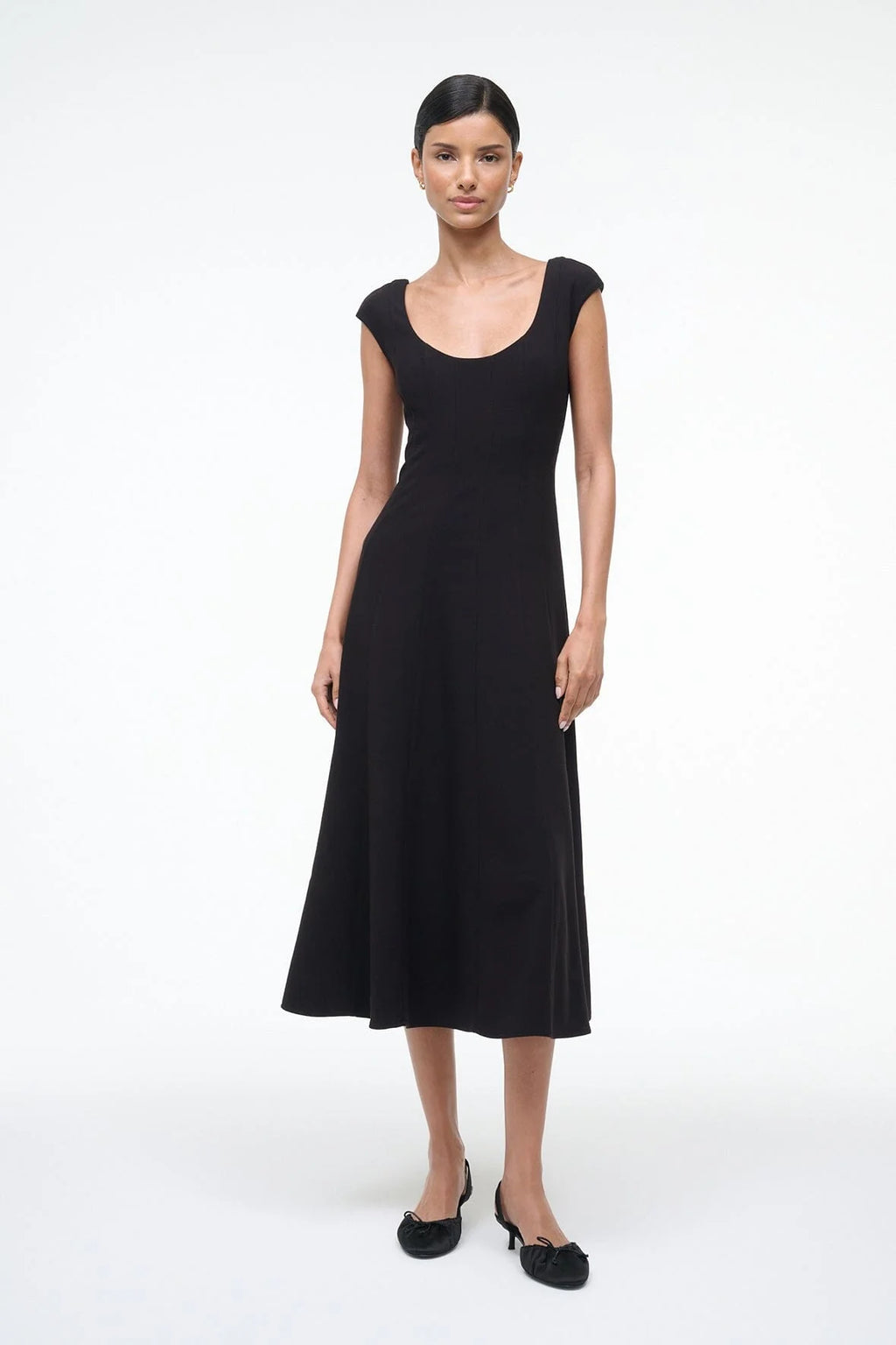 STAUD, Charlotte Dress in Black, Size 4 STAUD, Charlotte Dress in Black, Size 4