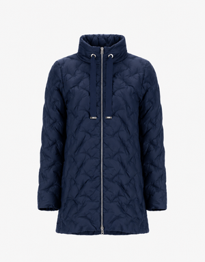 Shiny Nylon A-Shape Quilted Jacket