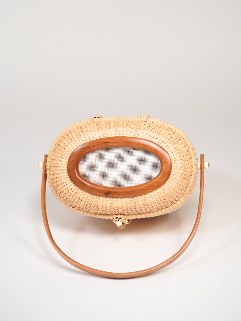 Oval Needlepoint Nantucket Lightship Basket™