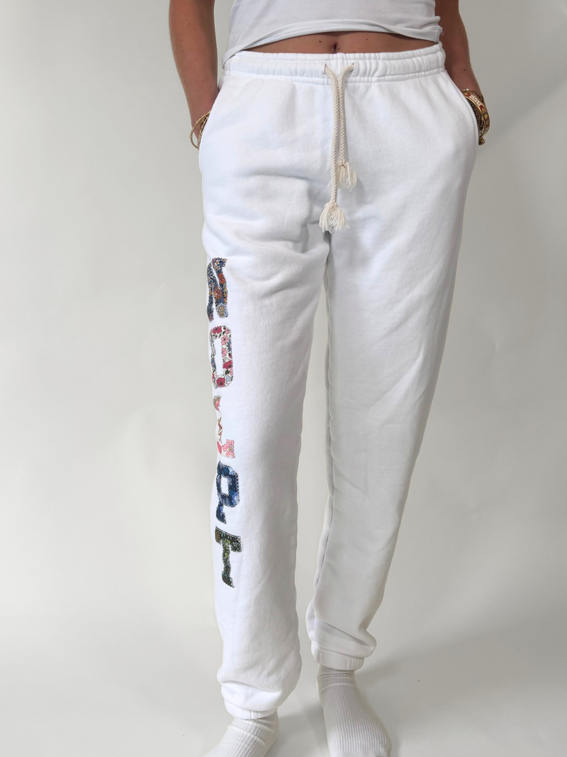 Needlepoint "NDLPT" Sweatpants