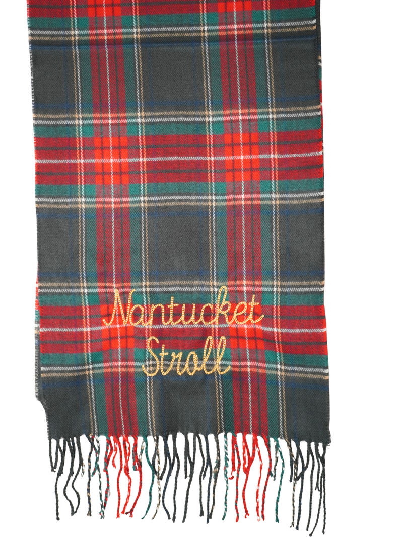 Nantucket Stroll Tartan Plaid Scarf