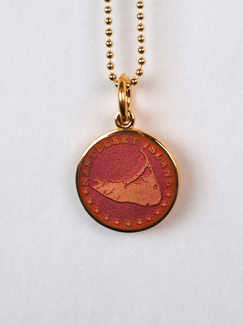 Gold Large Nantucket Medallion