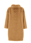 Faux Fur Knee Length Coat