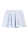Stripe Cotton Mini Circle Skirt