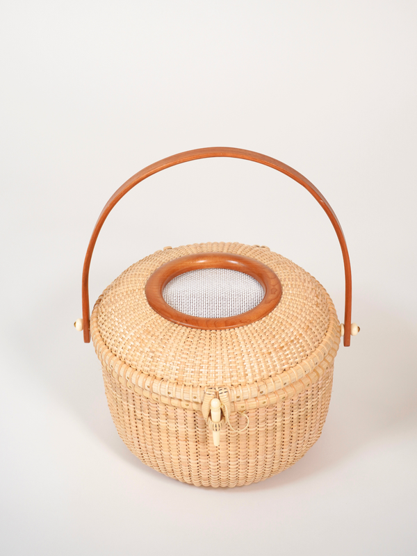 Round Needlepoint Nantucket Lightship Basket™