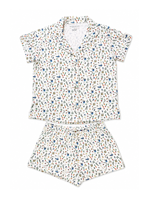 Sip n Stitch Short Polo PJ