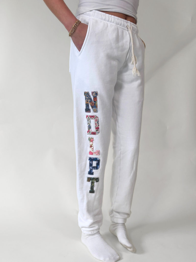 Needlepoint "NDLPT" Sweatpants