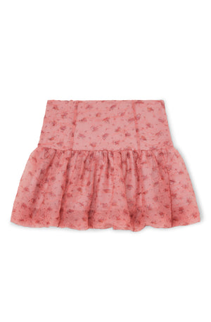 Shibori Organza Mini Skirt